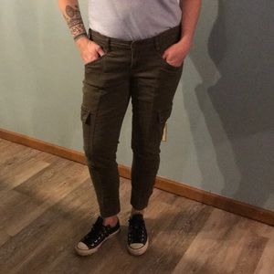 The Limited army green cargo pants